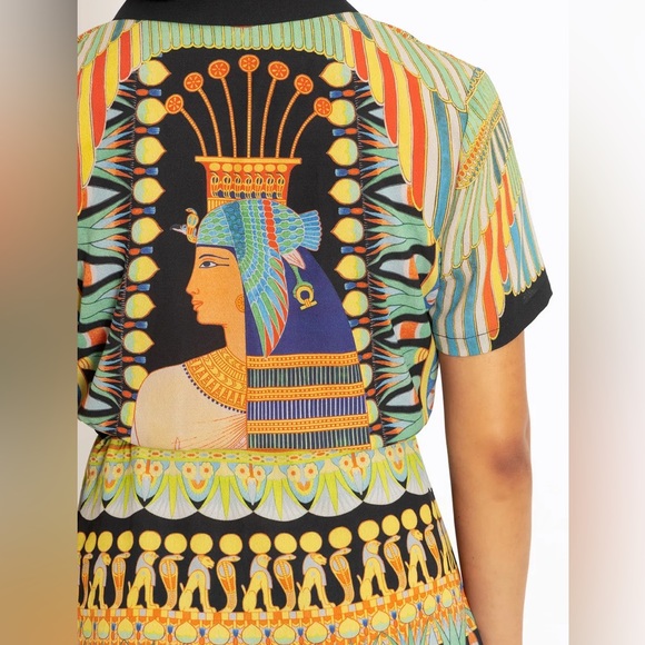 Blackmilk “HISTORY OF EGYPTIAN ART SHIRT DRESS - LIMITED” Size 10 US/14AUST NWT - Picture 10 of 13